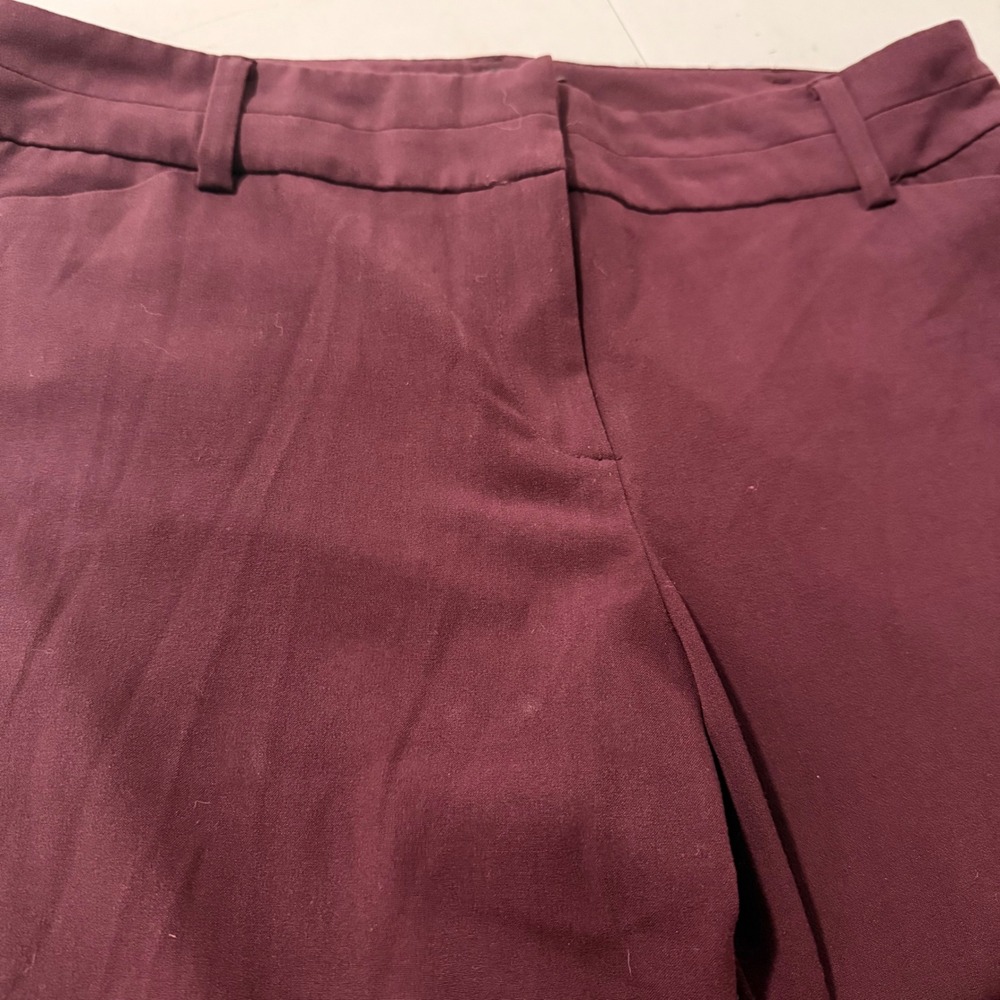 New York & Company 7th Avenue Burgundy Bootcut Dress Pants Womens 16 Tall